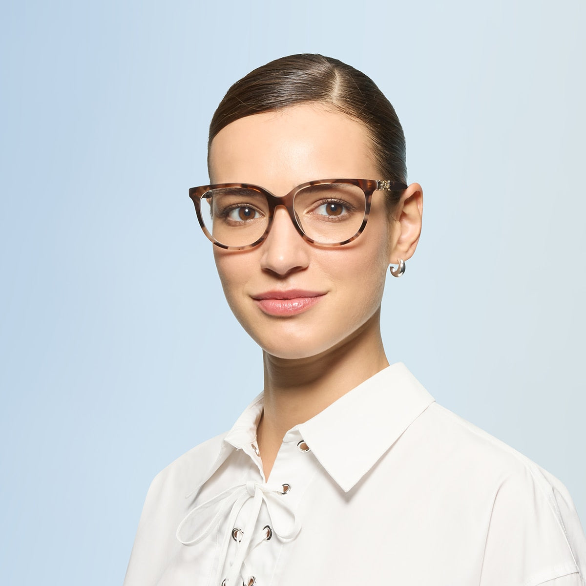Coach HC6260U Square Eyeglasses - Peach Tortoise