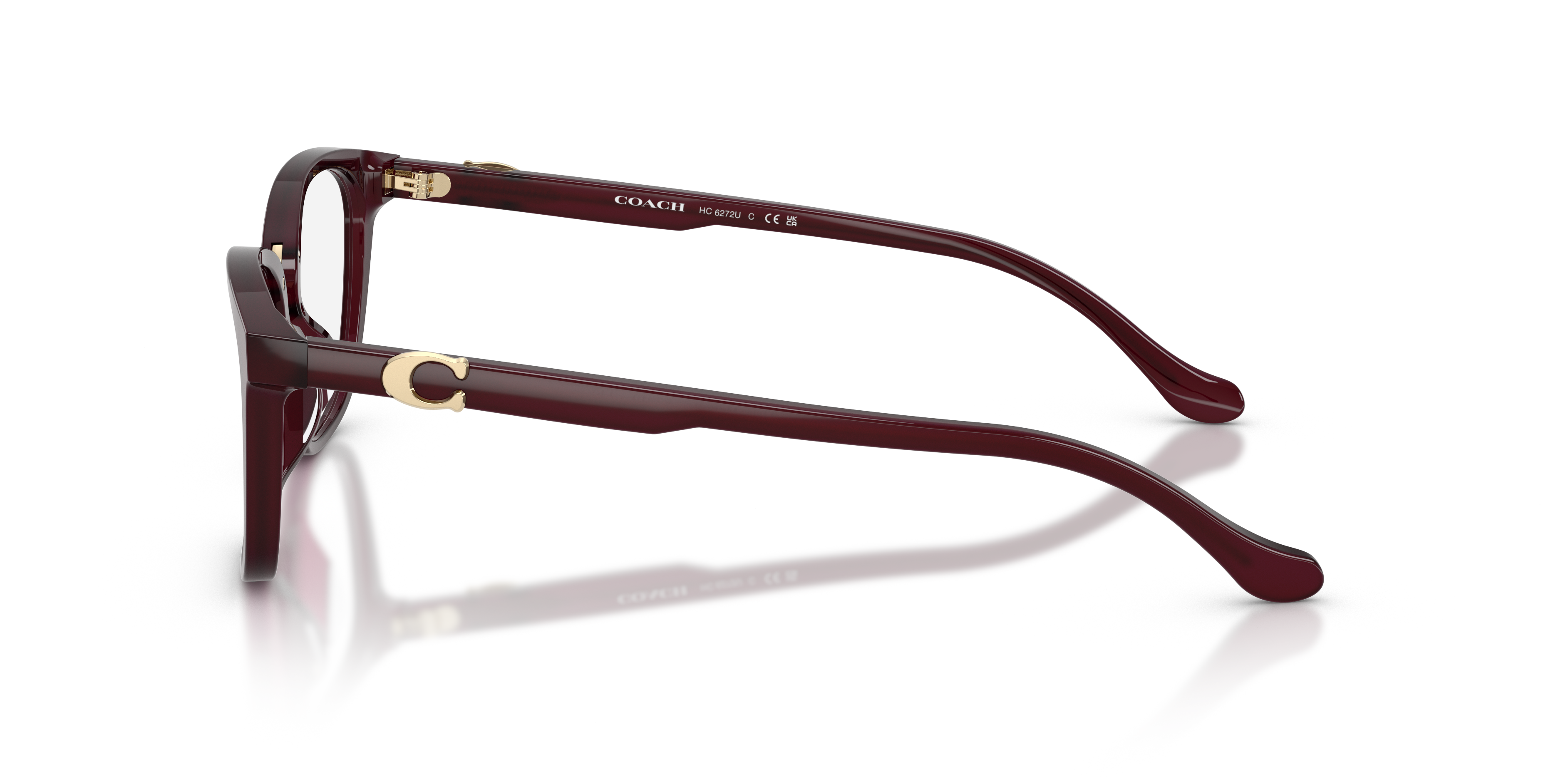 Coach HC6272U Square Eyeglasses - Milky Merlot