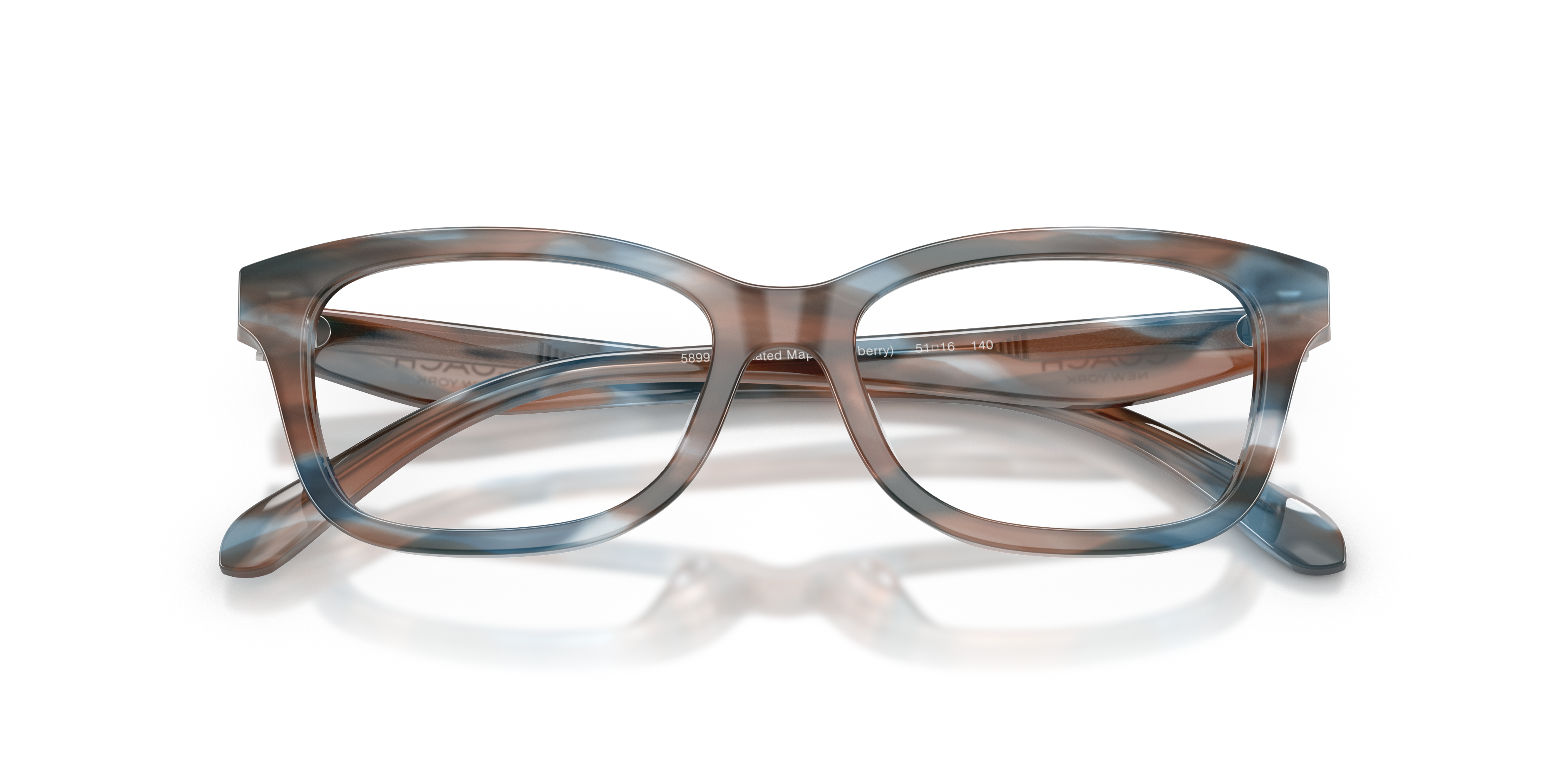 Coach HC6275U Rectangle Eyeglasses - Striated Redwood Maple