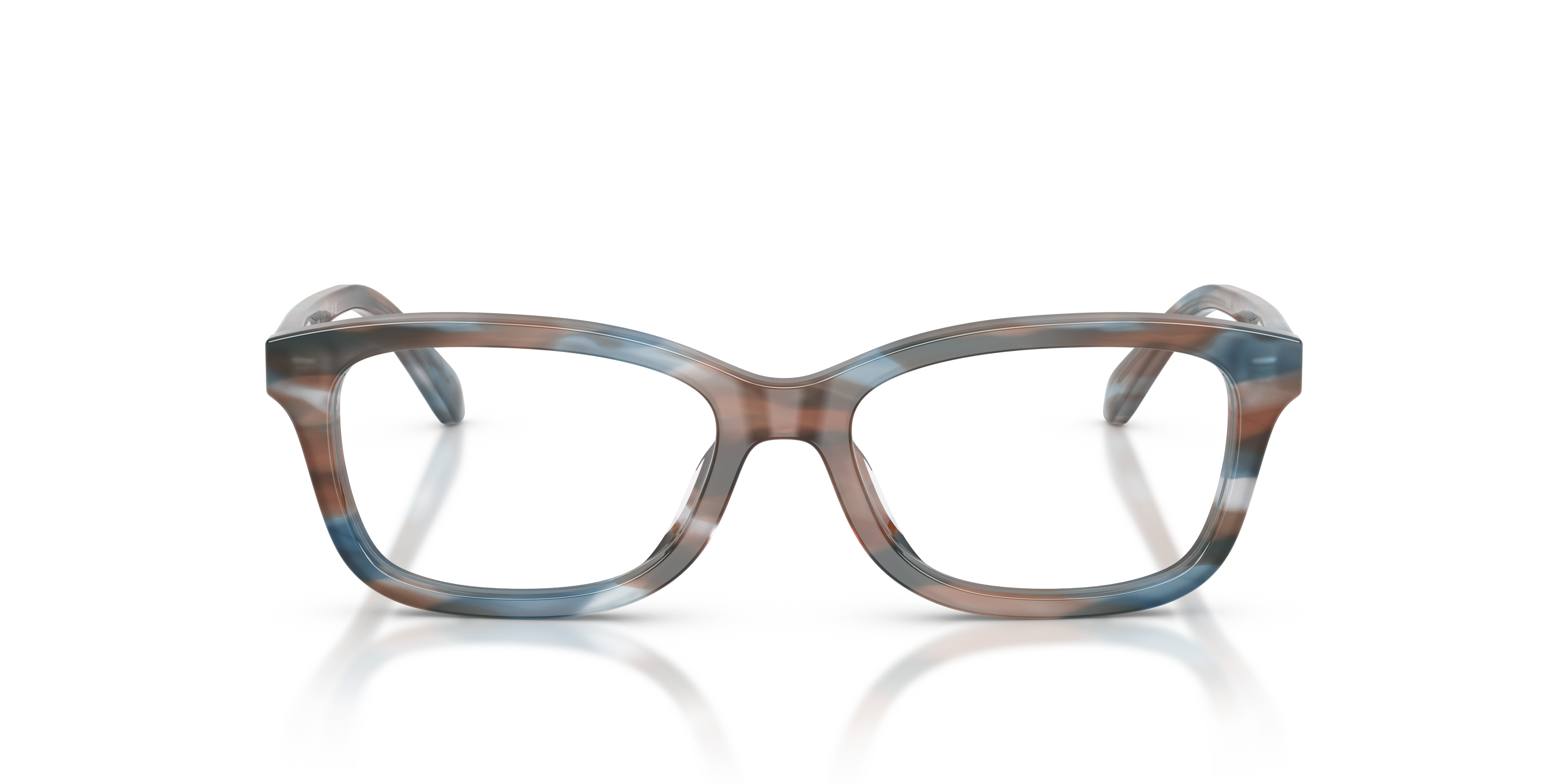 Coach HC6275U Rectangle Eyeglasses - Striated Redwood Maple