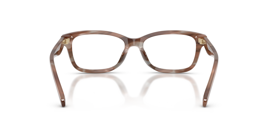 Coach HC6275U Rectangle Eyeglasses - Striated Redwood Maple