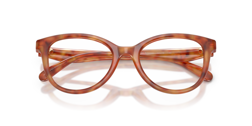 Coach HC6284U Round Eyeglasses - Caramel Tortoise