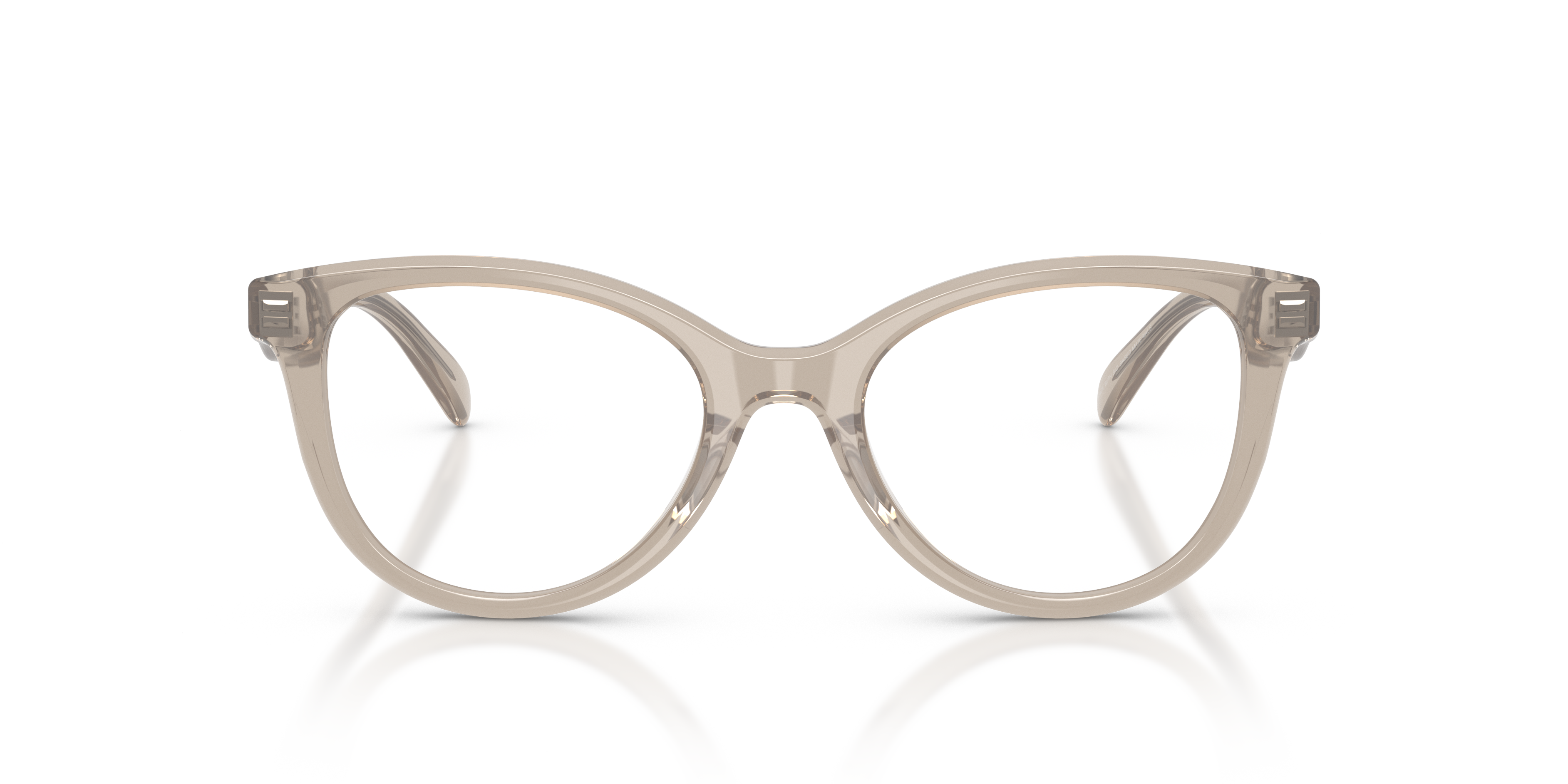 Coach HC6284U Round Eyeglasses - Caramel Tortoise