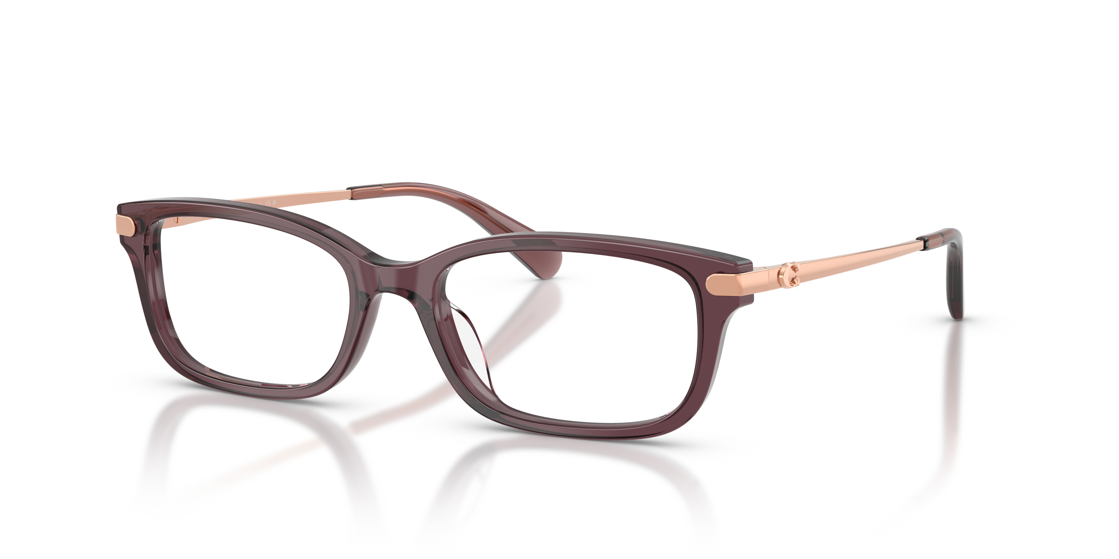 Coach HC6287U Rectangle Eyeglasses - Transparent Iris