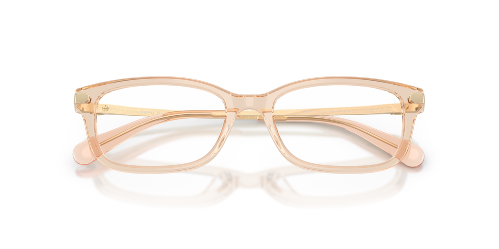 Coach HC6287U Rectangle Eyeglasses - Transparent Champagne