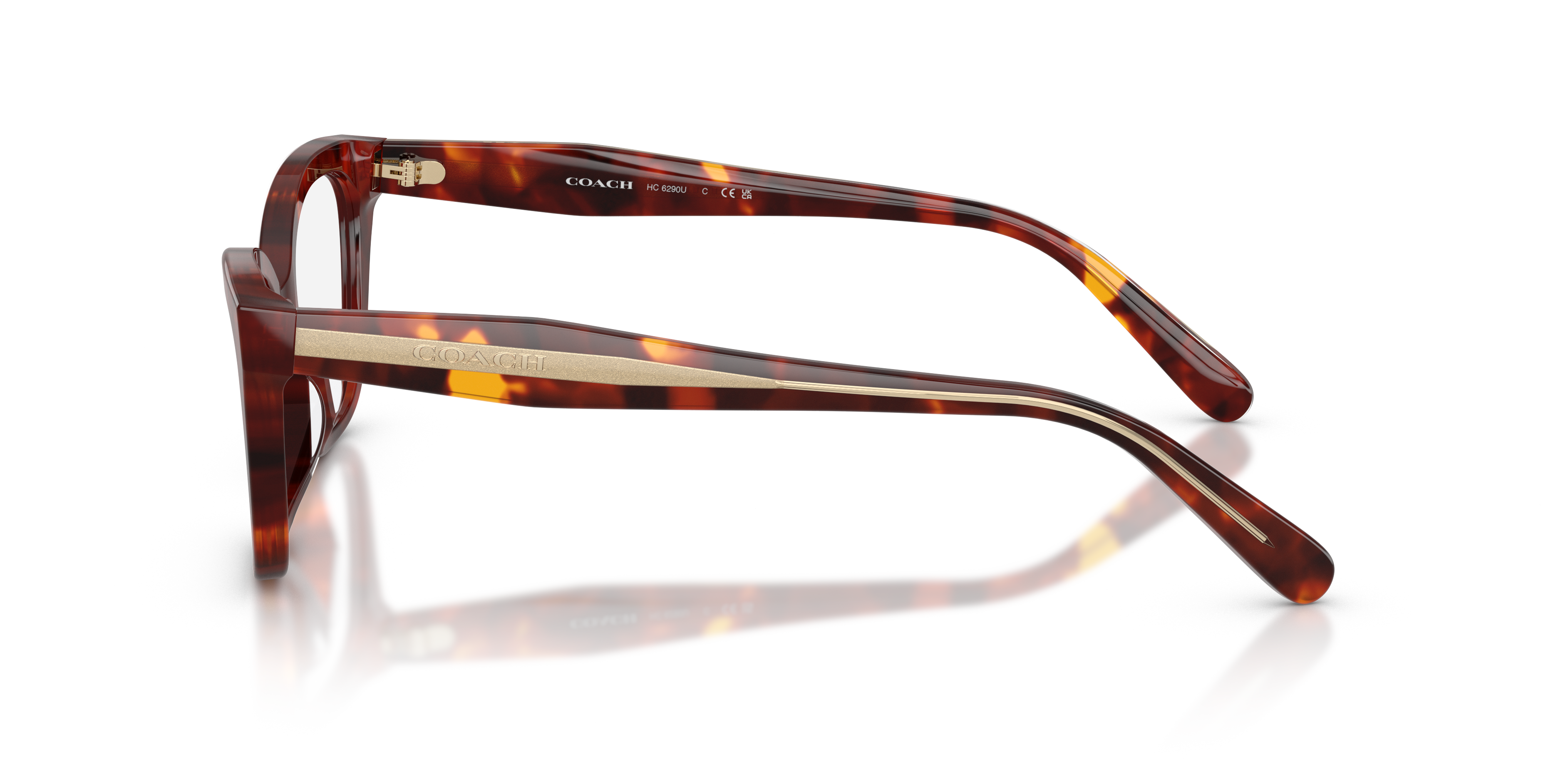 Coach HC6290U Butterfly Eyeglasses - Purple Cosmo Tortoise