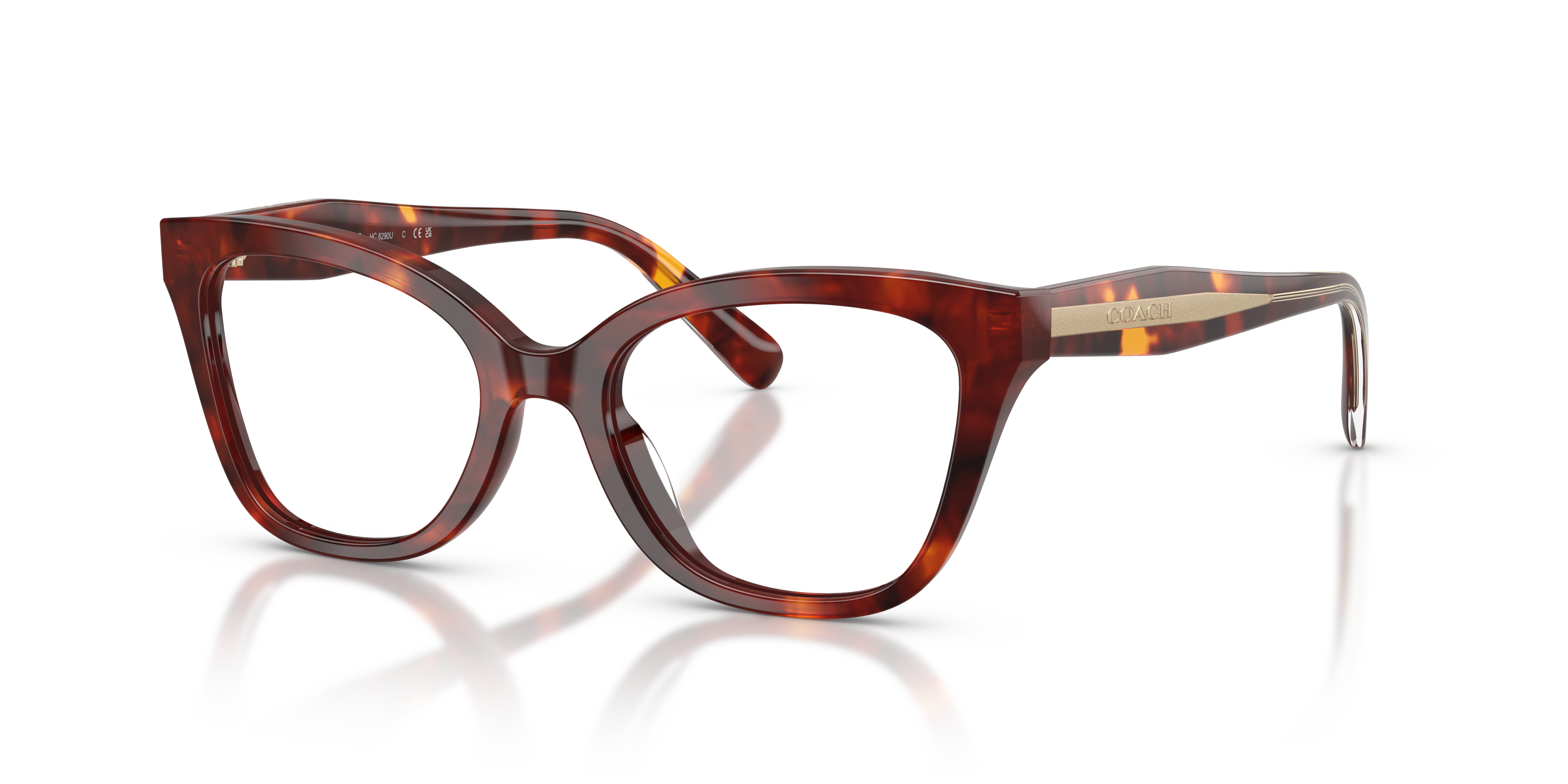 Coach HC6290U Butterfly Eyeglasses - Purple Cosmo Tortoise