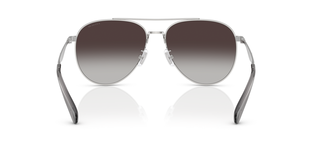 Coach HC7169 CW193 Pilot Sunglasses - Shiny Silver