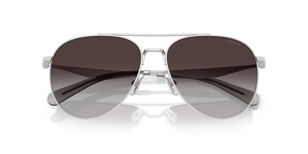 Coach HC7169 CW193 Pilot Sunglasses - Shiny Light Gold