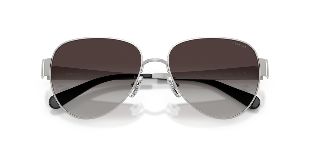 Coach HC7186 CDP37 Pilot Sunglasses - Shiny Light Gold
