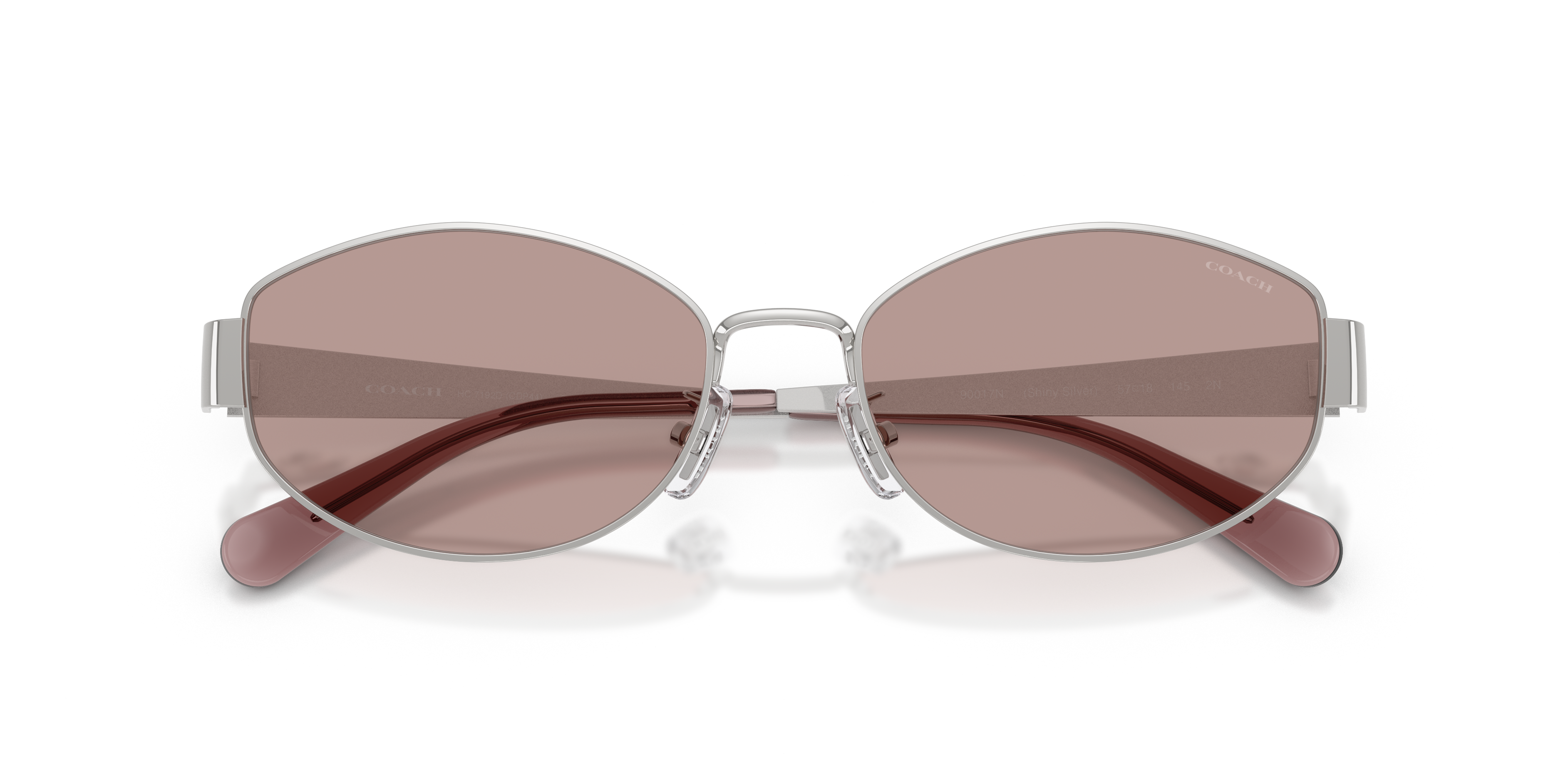 Coach HC7192D CDP44 Geometric Sunglasses - Shiny Gold