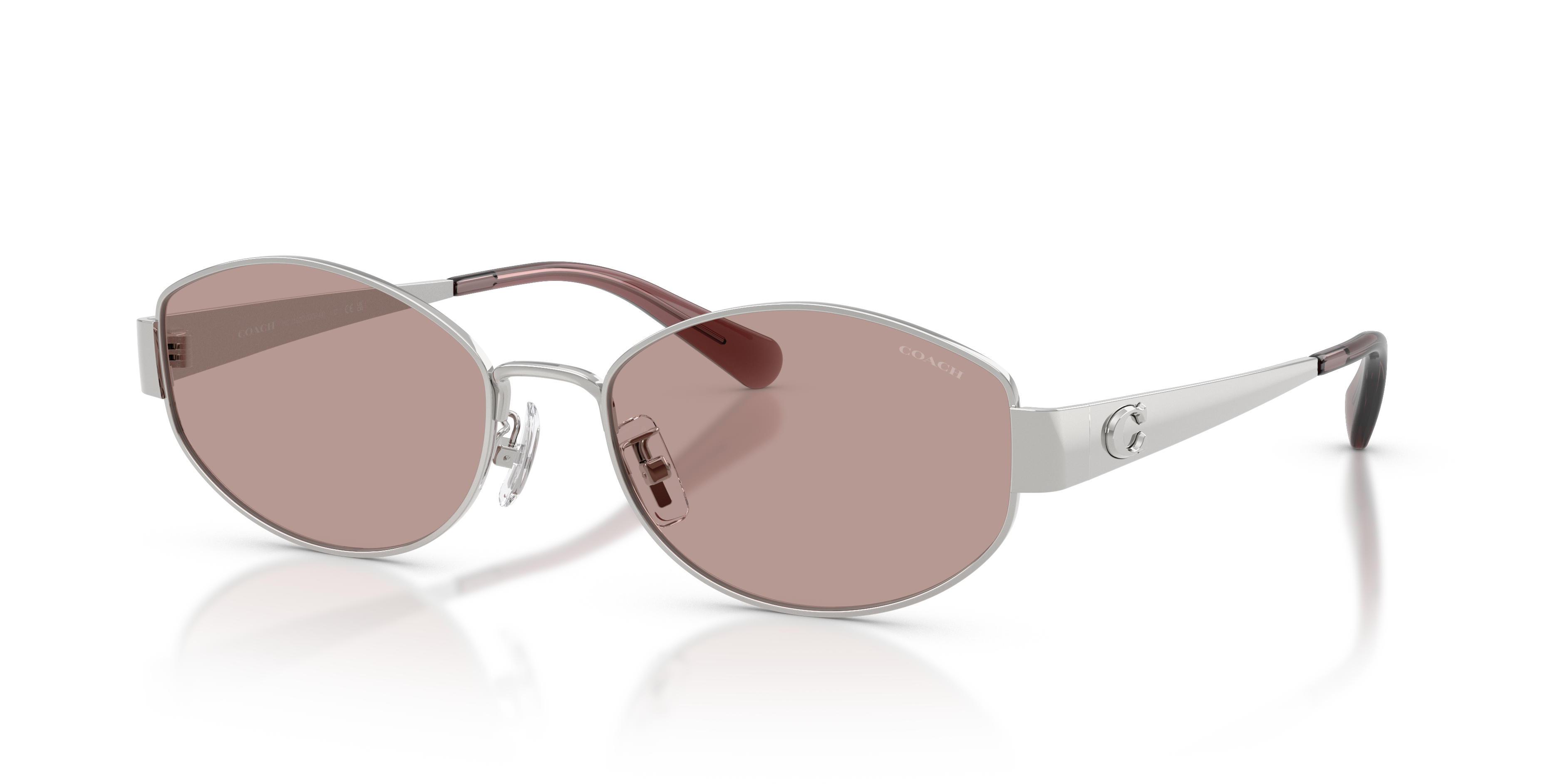 Coach HC7192D CDP44 Geometric Sunglasses - Shiny Gold