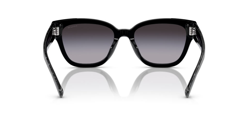 Coach HC8379U CL920 Butterfly Sunglasses - Grey Pearl Signature C
