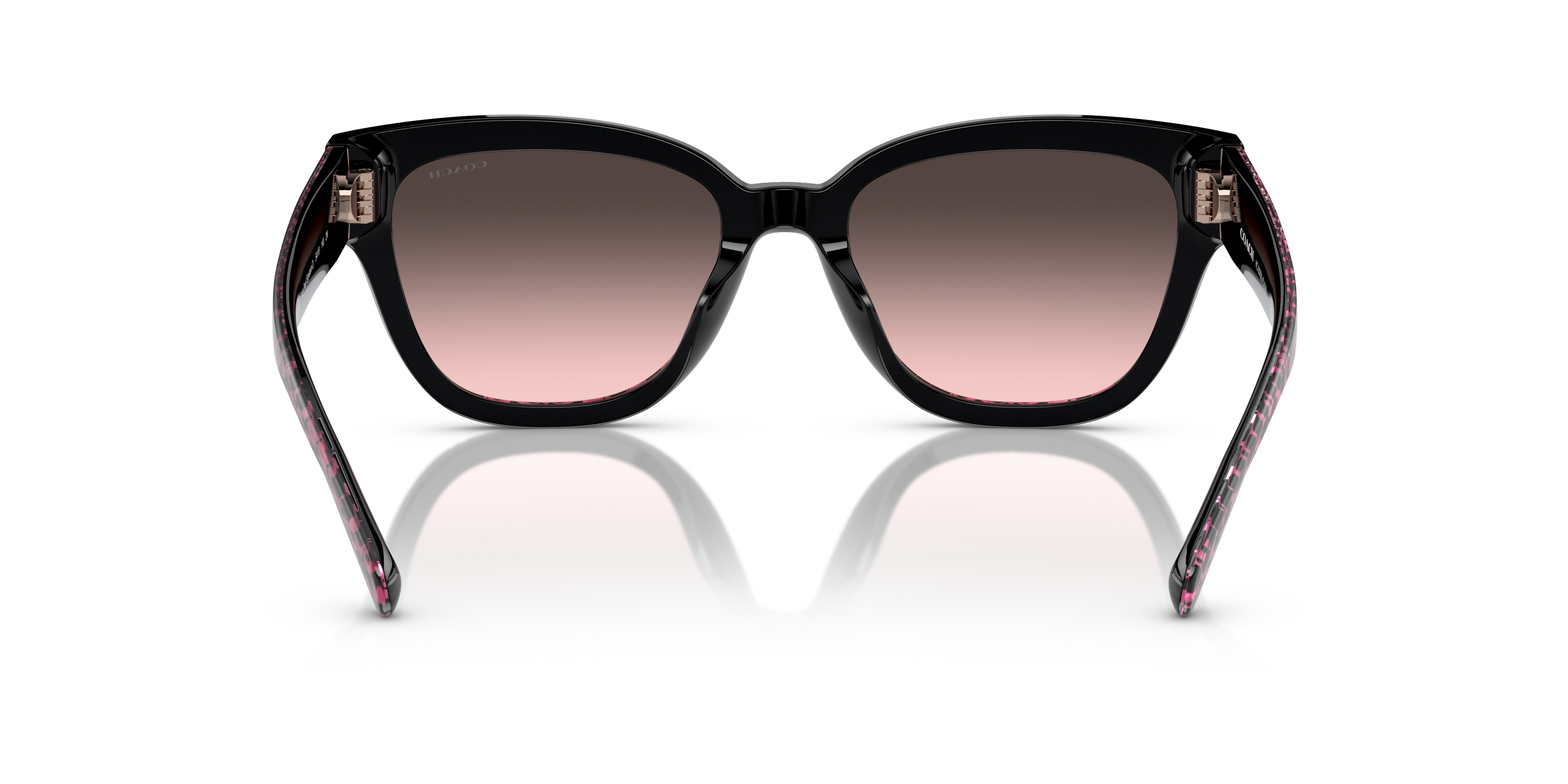 Coach HC8379U CL920 Butterfly Sunglasses - Grey Pearl Signature C