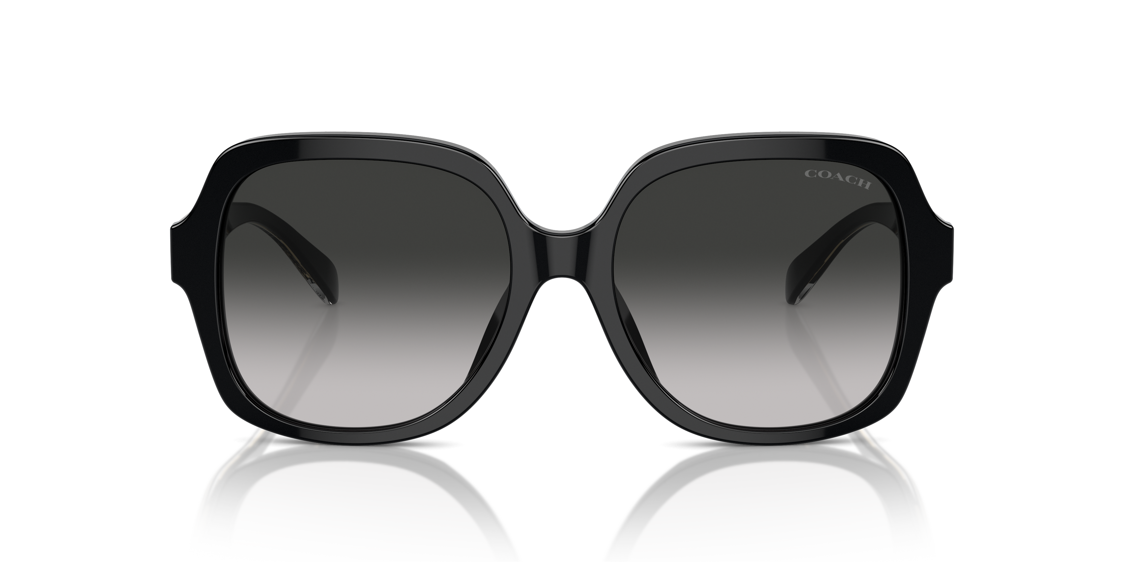 Coach HC8395U CR614 Square Sunglasses - Amethyst Pink Gradient