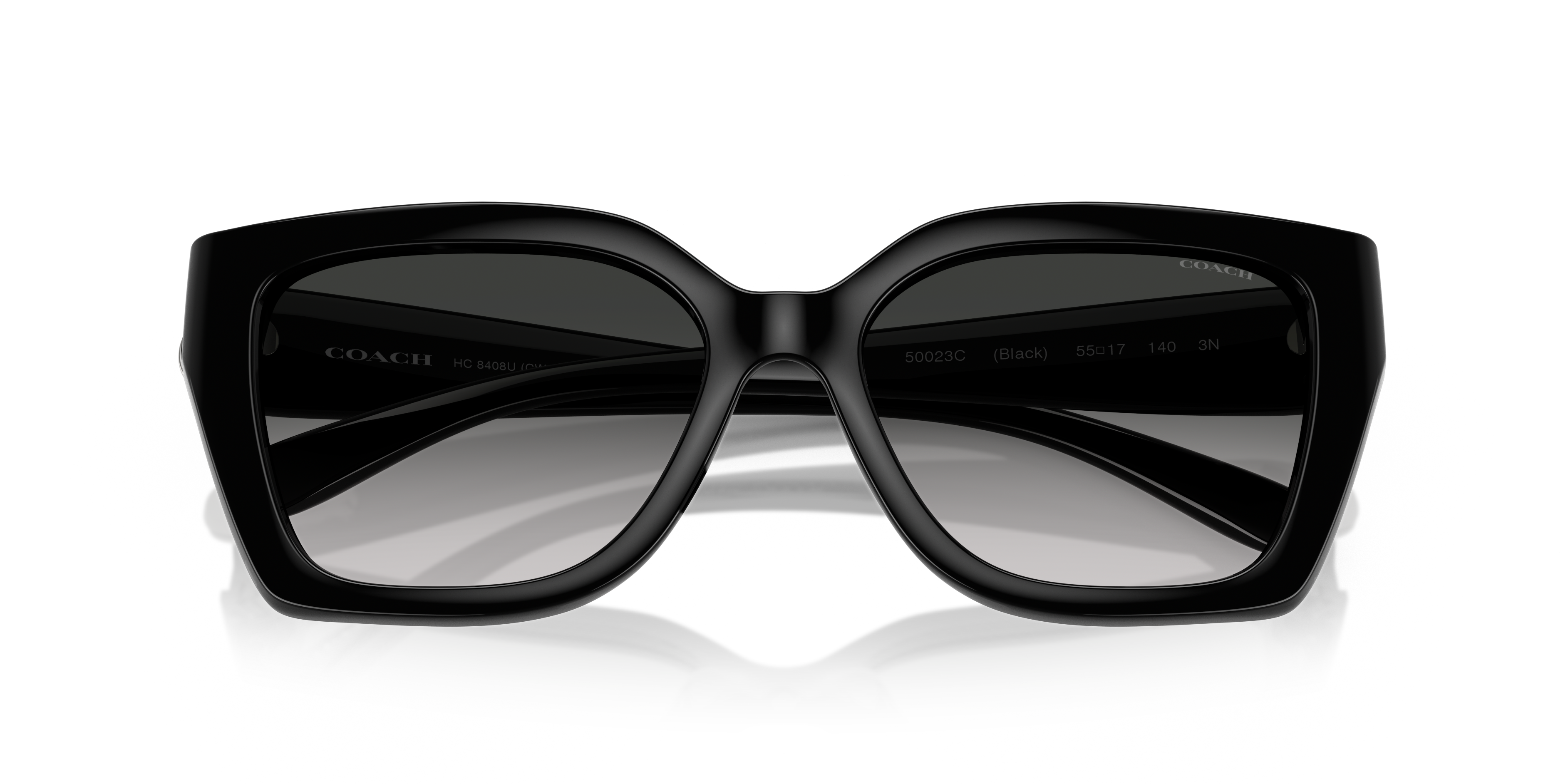 Coach HC8408U CW195 Square Sunglasses - Black