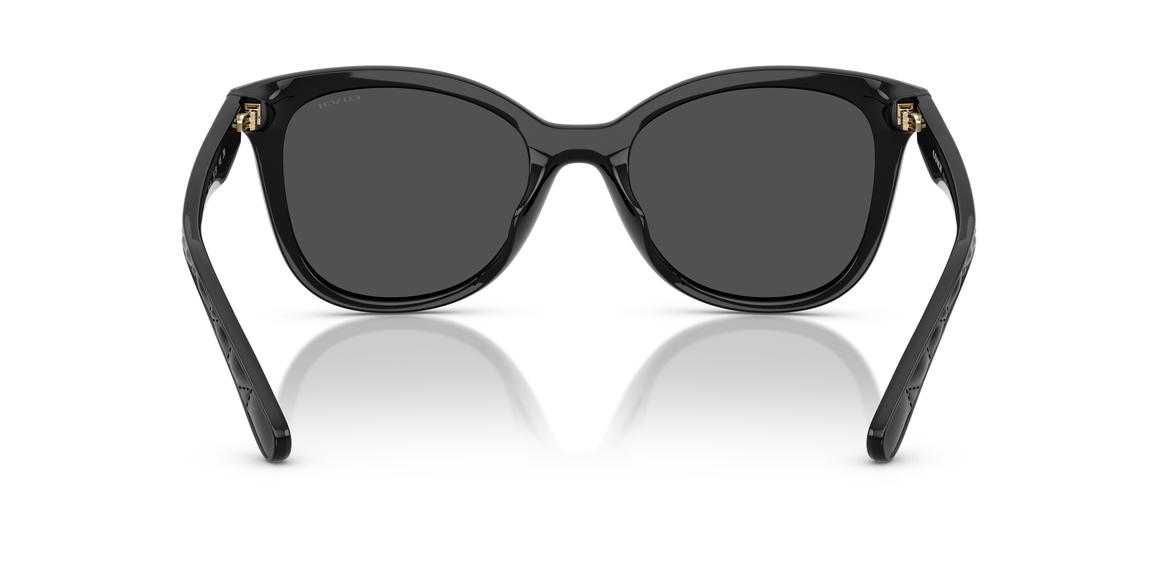 Coach HC8419U CAD25 Square Sunglasses - Black
