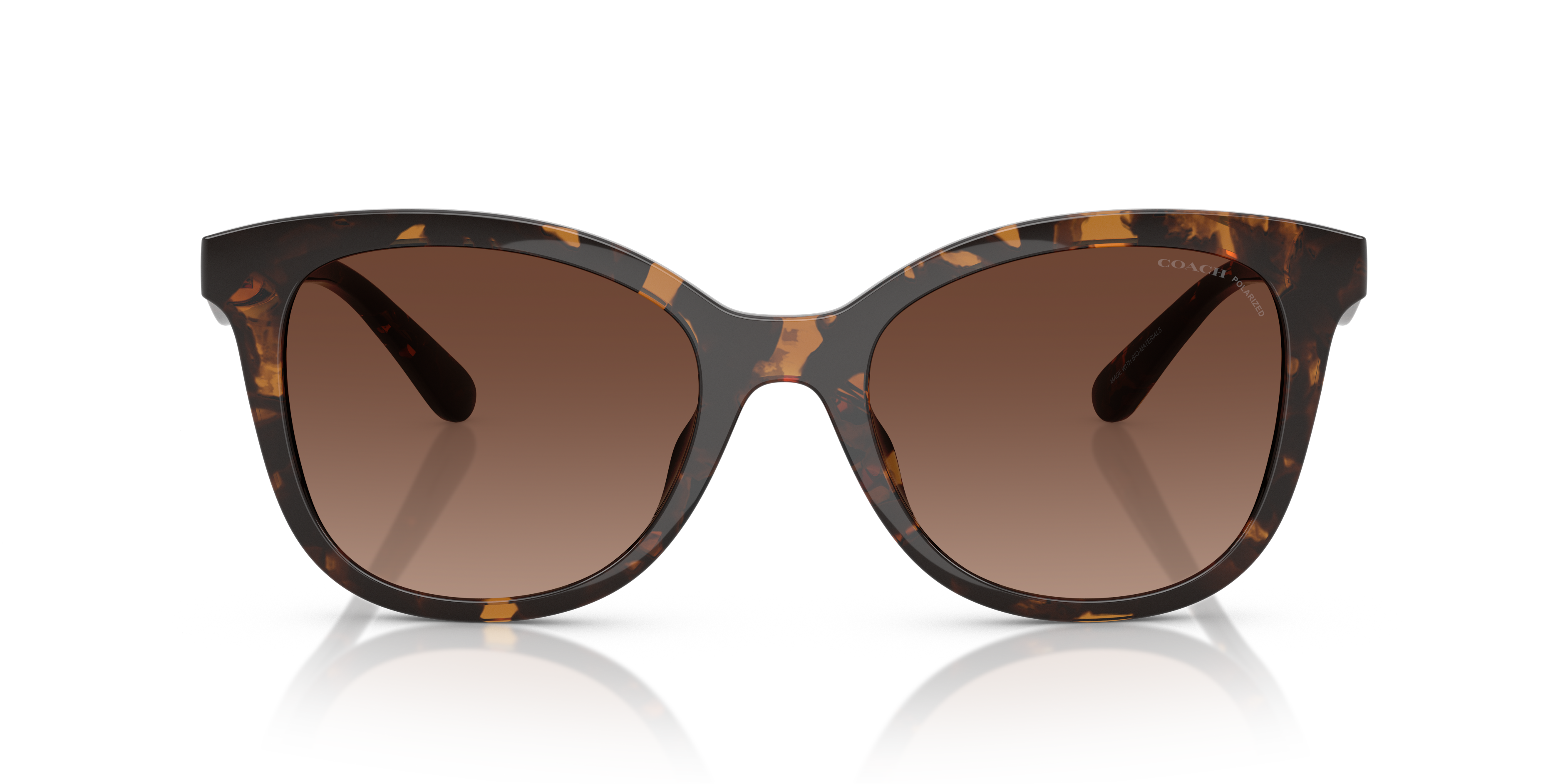 Coach HC8419U CAD25 Square Sunglasses - Dark Tortoise