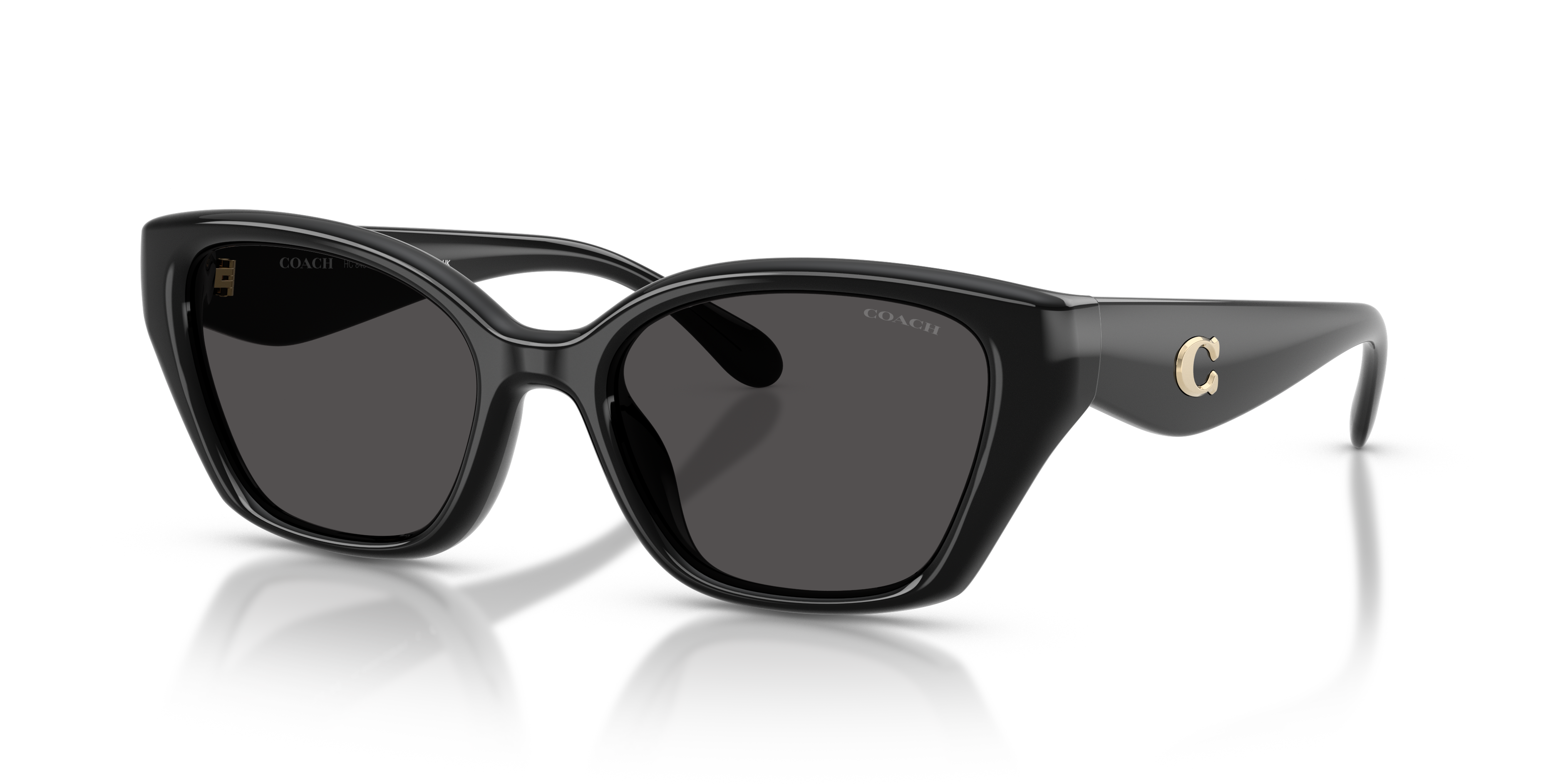 Coach HC8434U CBY91 Geometric Sunglasses - Milky Putty