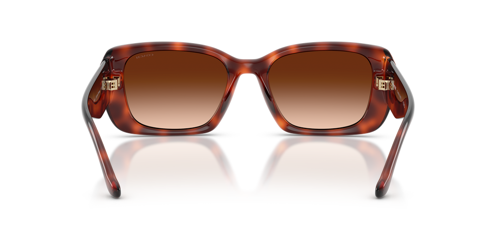 Coach HC8435U CBY82 Square Sunglasses - Caramel Tortoise