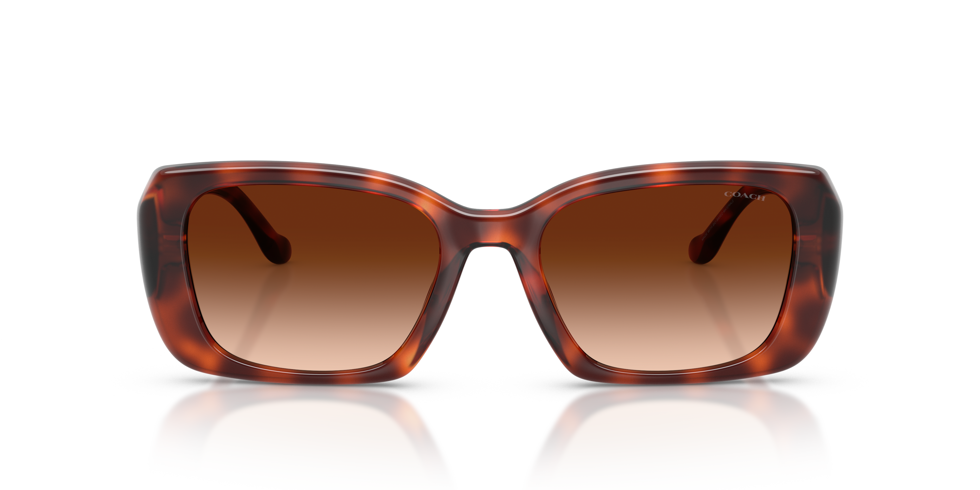 Coach HC8435U CBY82 Square Sunglasses - Milky Merlot