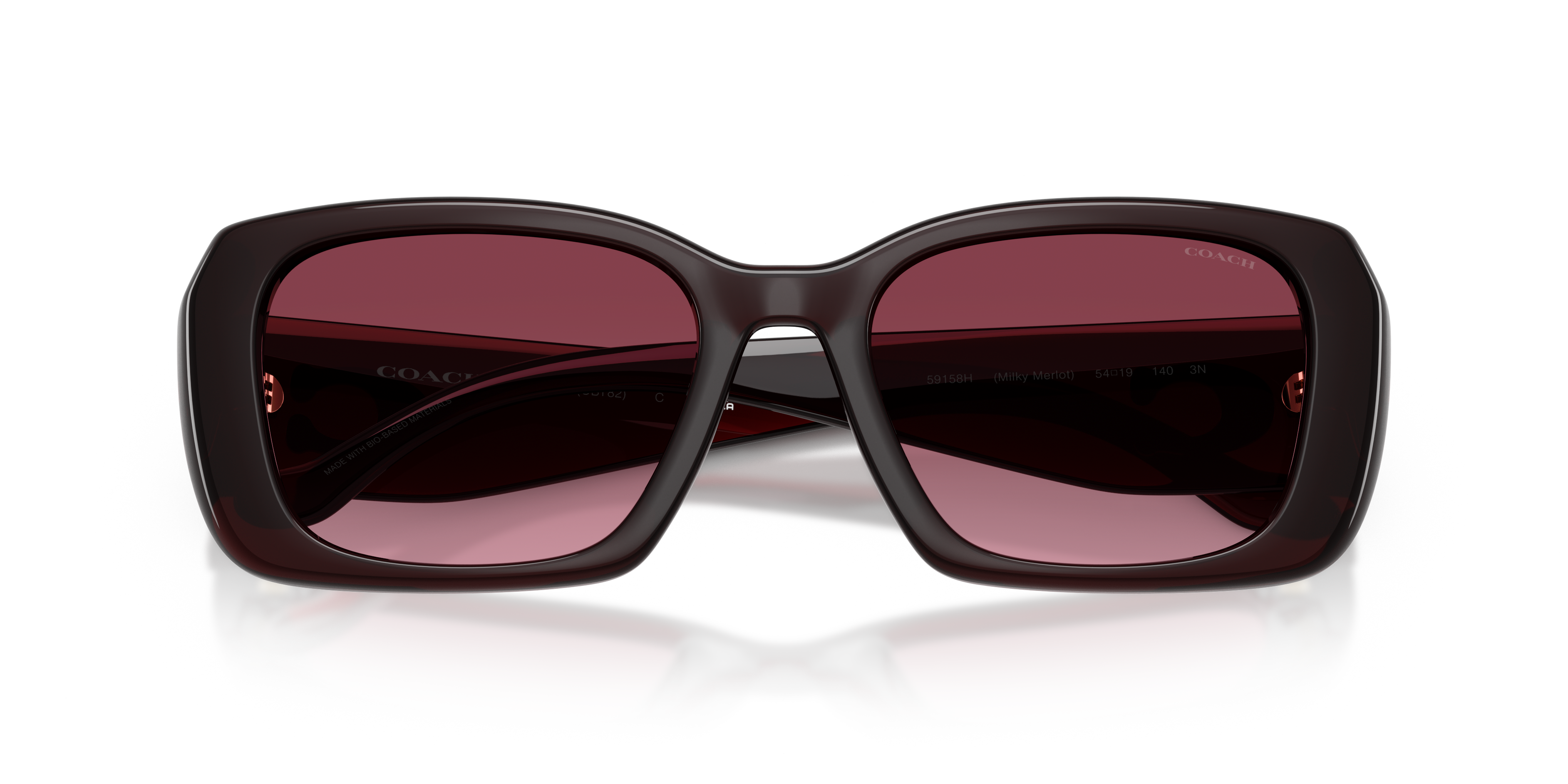 Coach HC8435U CBY82 Square Sunglasses - Caramel Tortoise