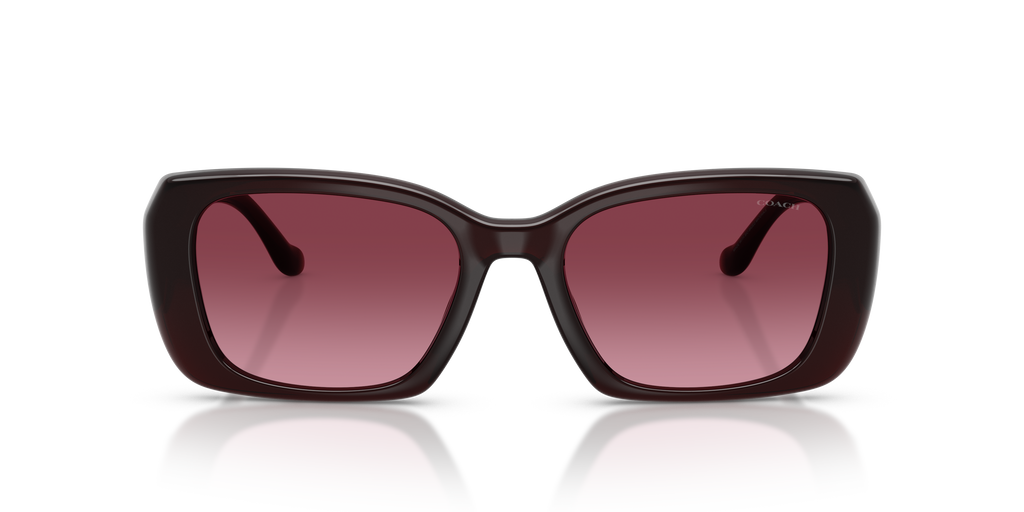 Coach HC8435U CBY82 Square Sunglasses - Milky Merlot