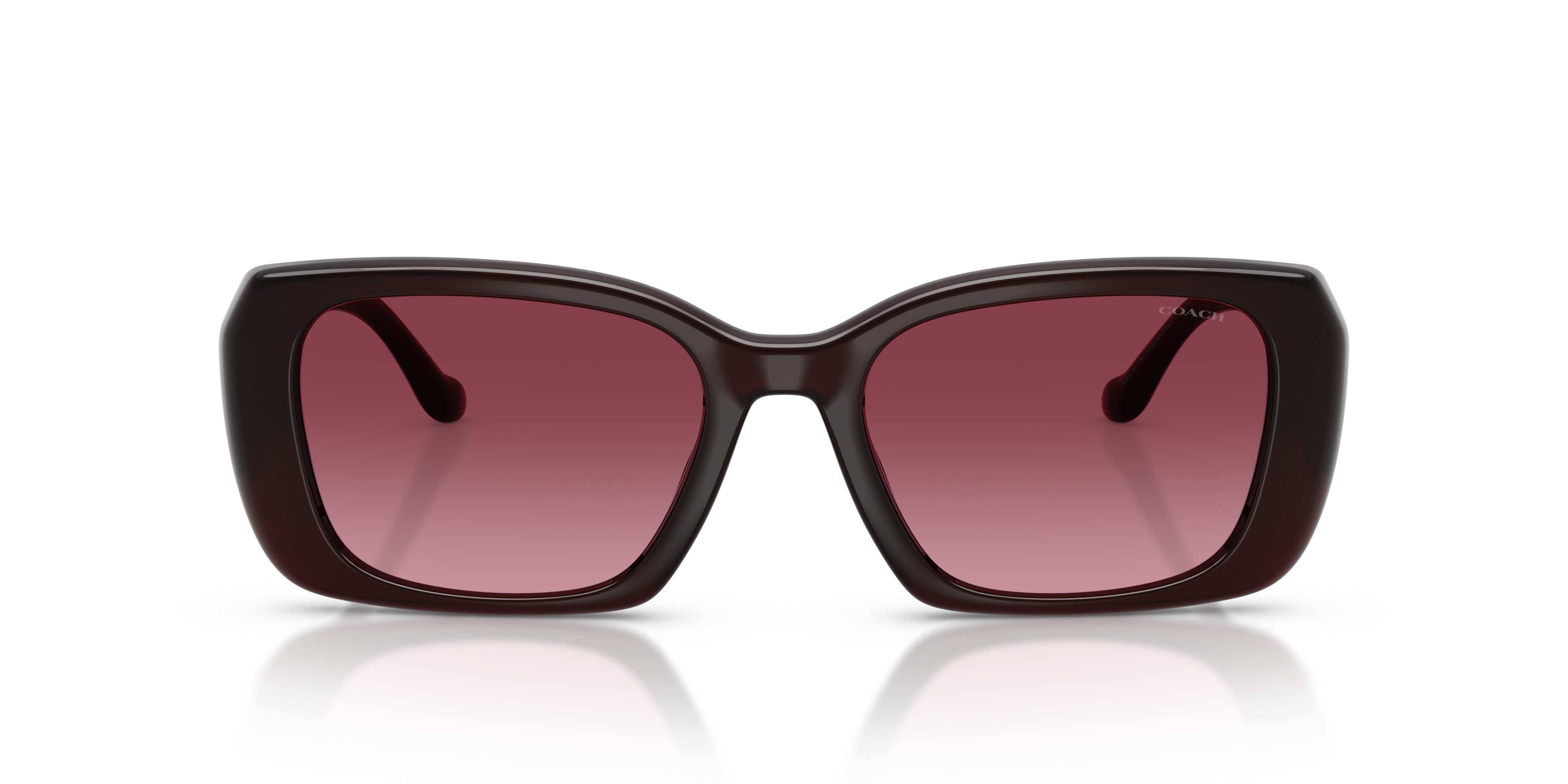 Coach HC8435U CBY82 Square Sunglasses - Milky Merlot