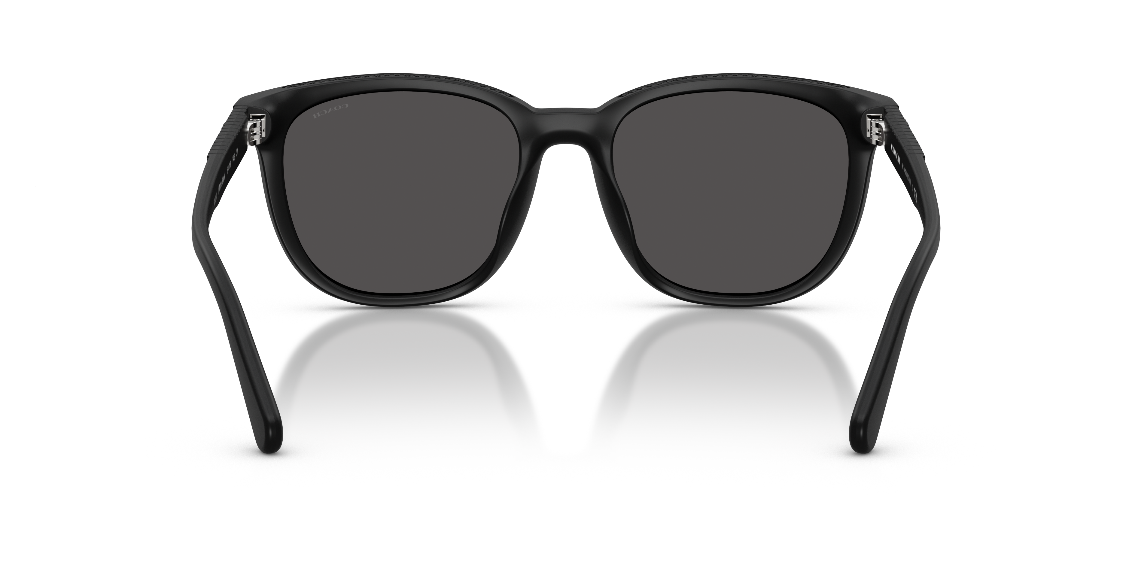 Coach HC8442U CCA00 Square Sunglasses - Matte Transparent Brown