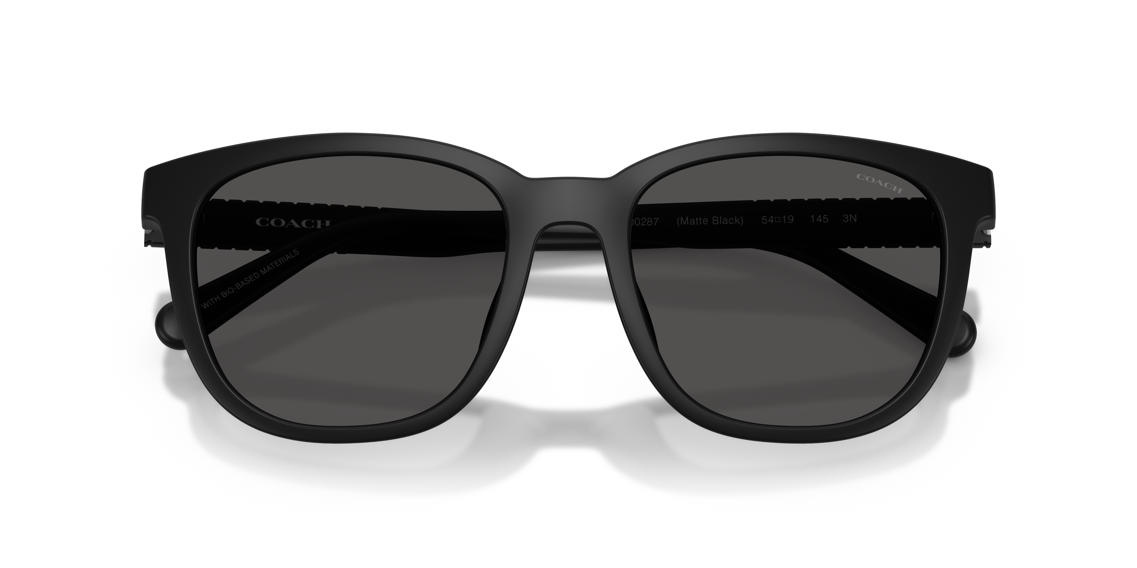Coach HC8442U CCA00 Square Sunglasses - Transparent Clear