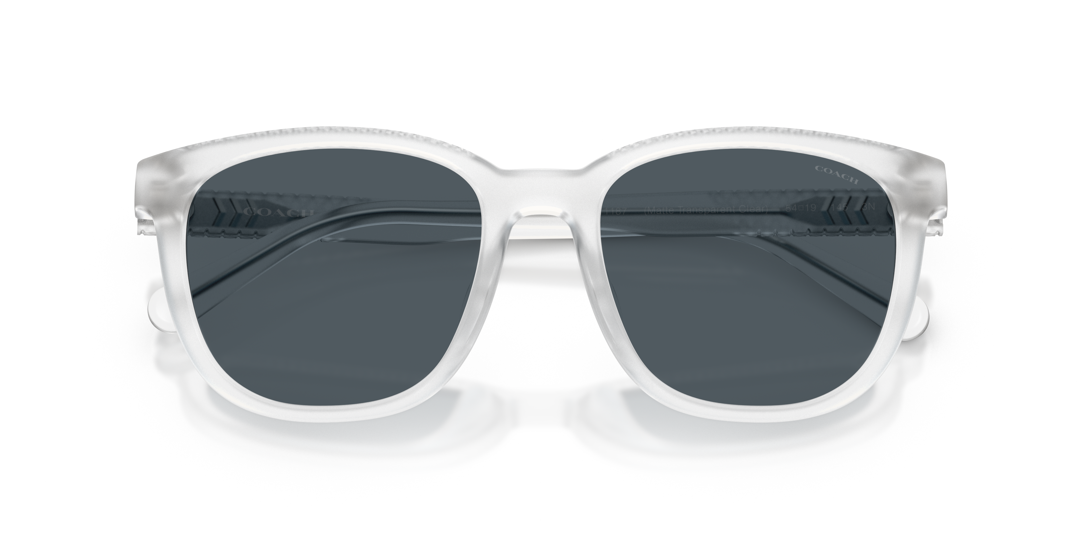 Coach HC8442U CCA00 Square Sunglasses - Matte Black