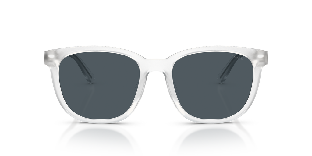 Coach HC8442U CCA00 Square Sunglasses - Transparent Clear