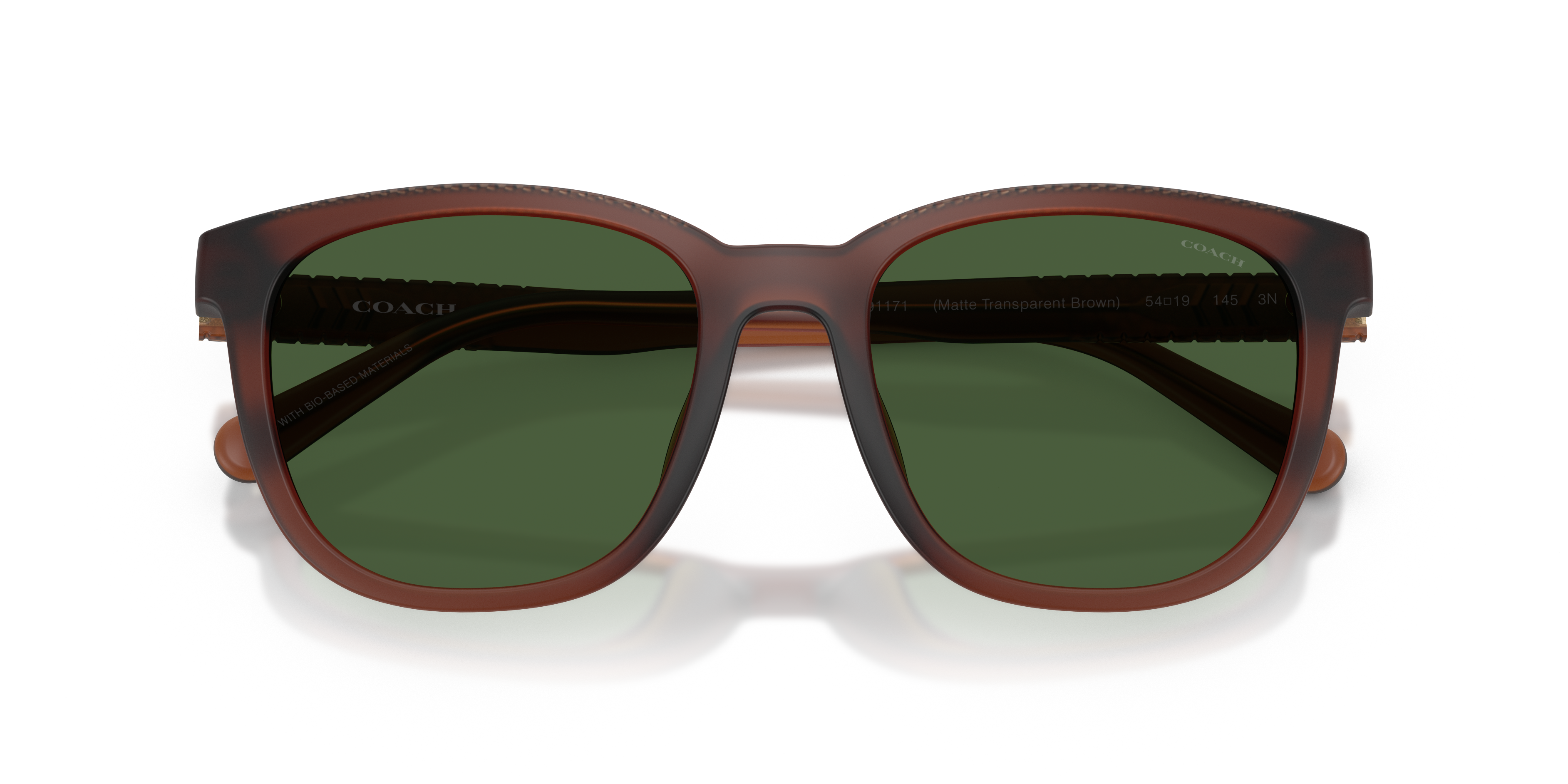 Coach HC8442U CCA00 Square Sunglasses - Matte Black
