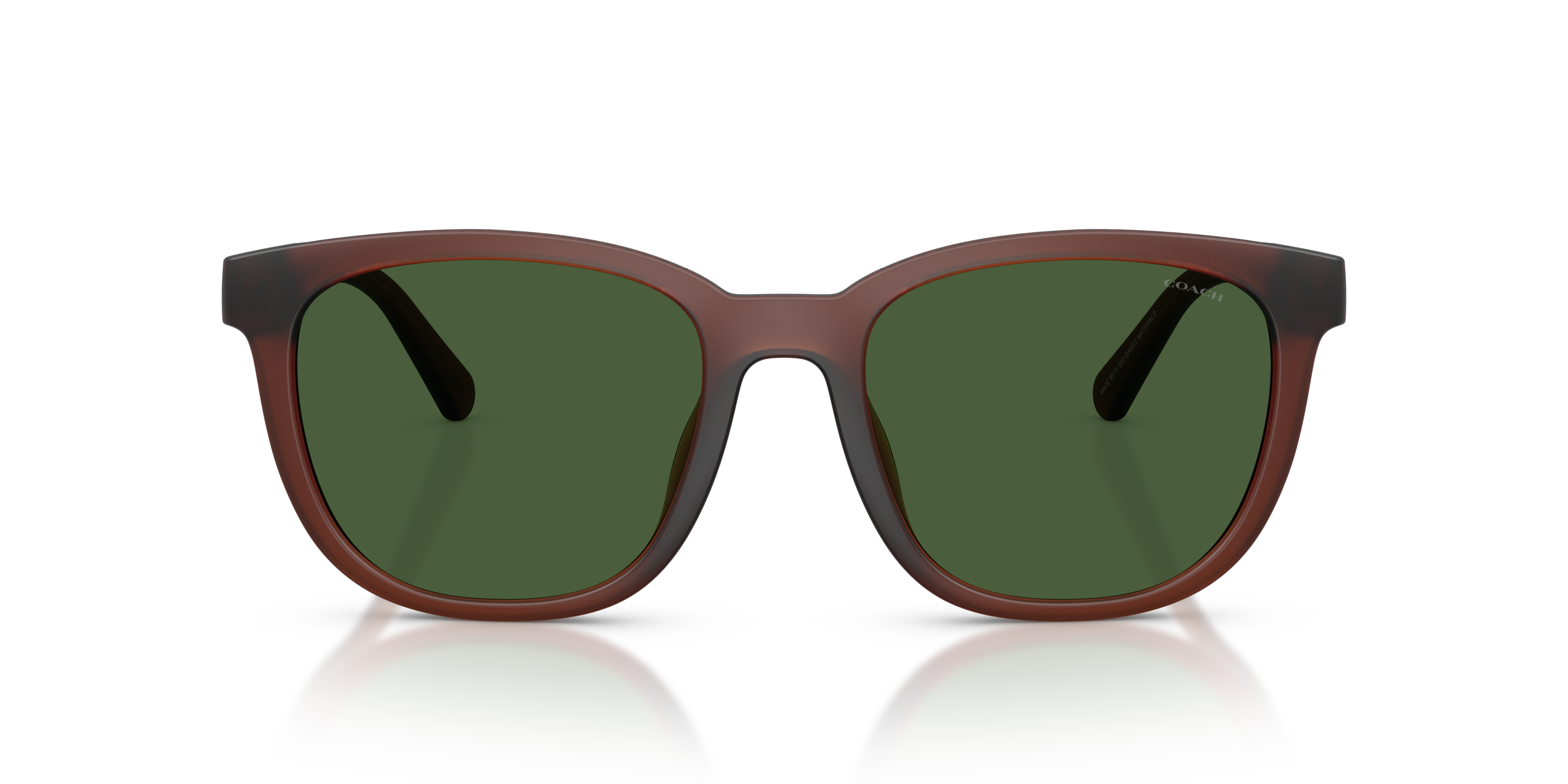 Coach HC8442U CCA00 Square Sunglasses - Matte Black