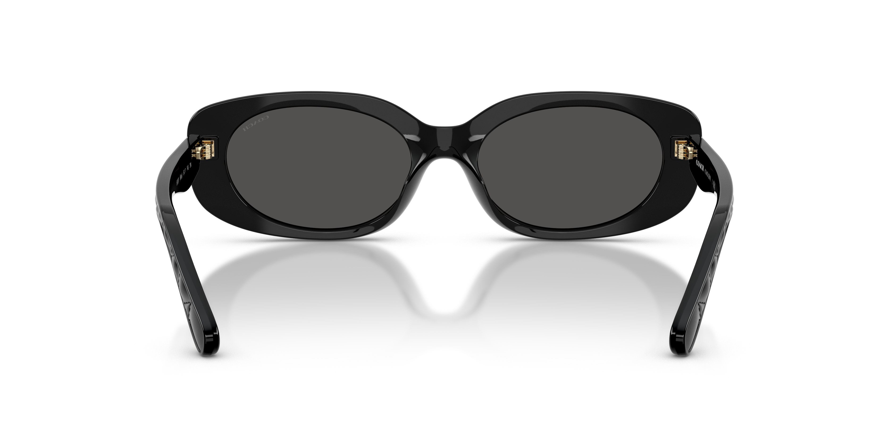 Coach HC8443D CBY84 Oval Sunglasses - Black