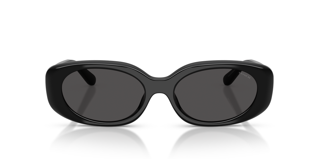 Coach HC8443D CBY84 Oval Sunglasses - Black