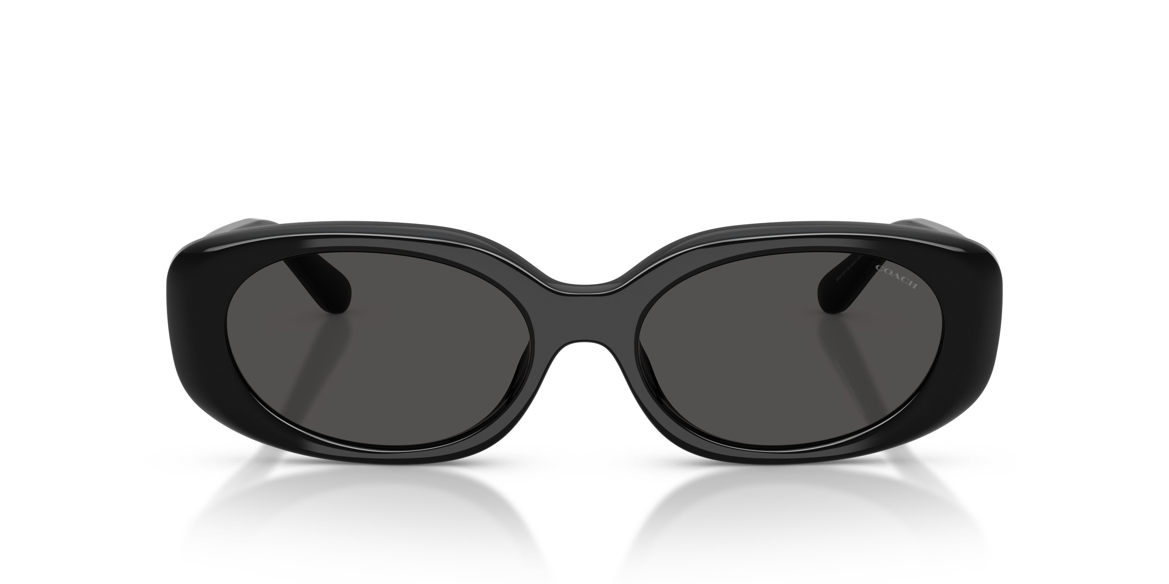 Coach HC8443D CBY84 Oval Sunglasses - Milky Cloud