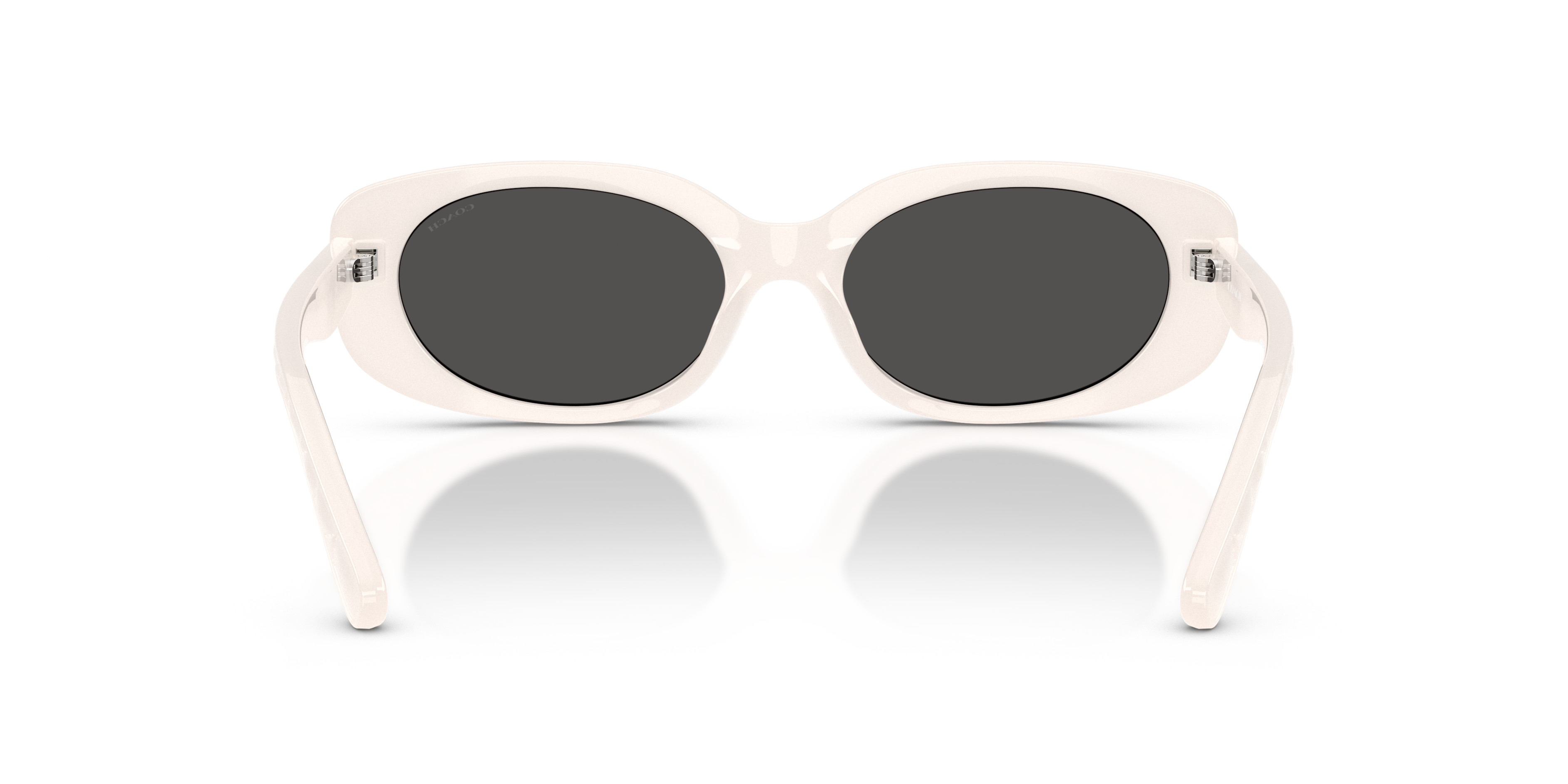 Coach HC8443D CBY84 Oval Sunglasses - Milky Cloud