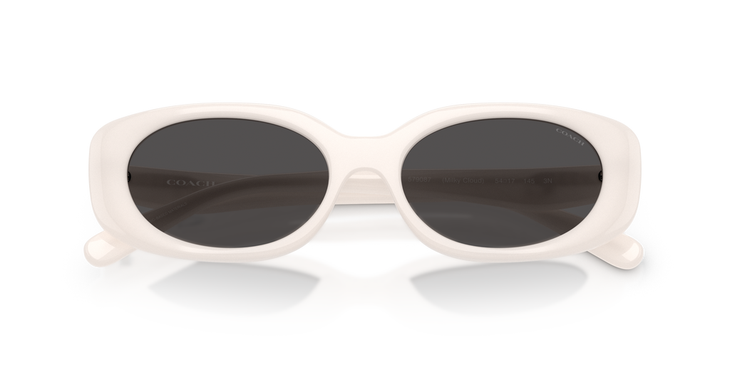 Coach HC8443D CBY84 Oval Sunglasses - Black