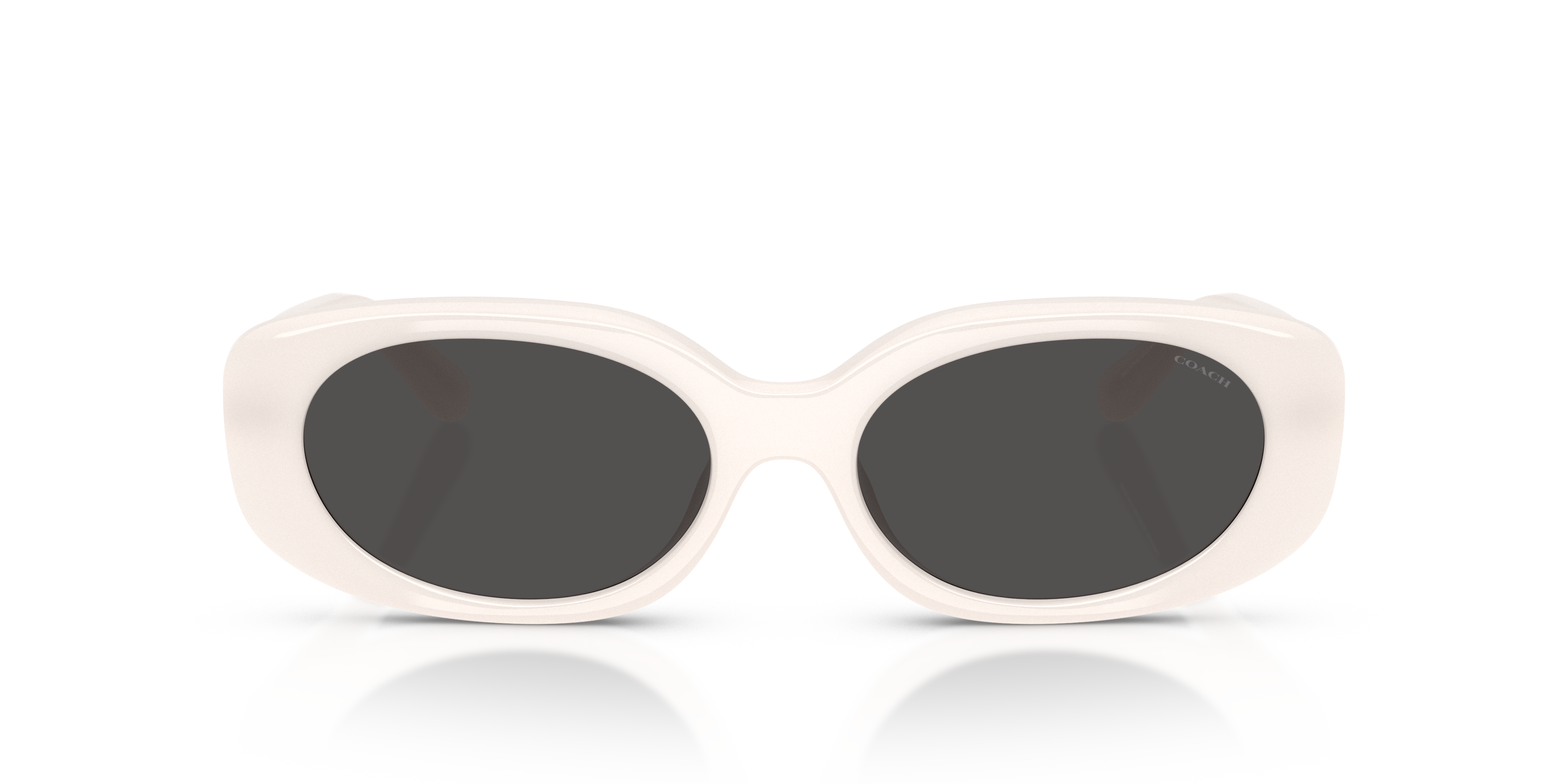 Coach HC8443D CBY84 Oval Sunglasses - Black