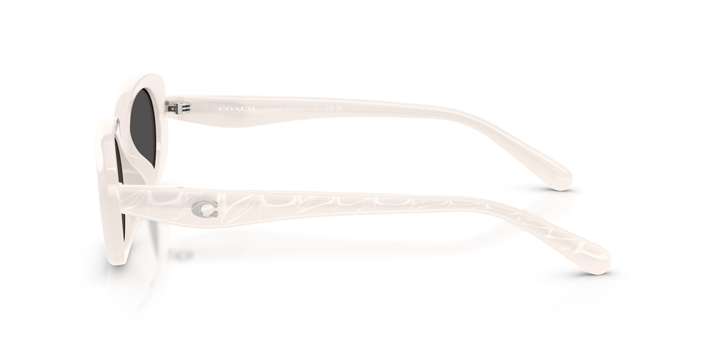 Coach HC8443D CBY84 Oval Sunglasses - Milky Cloud