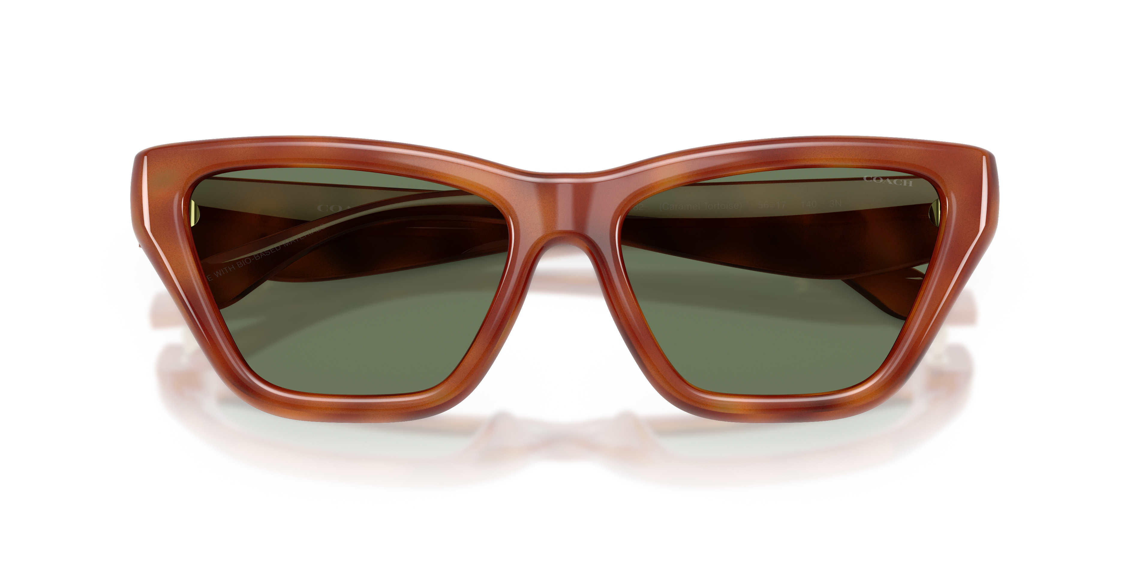 Coach HC8449U CDP33 Cat Eye Sunglasses - Black
