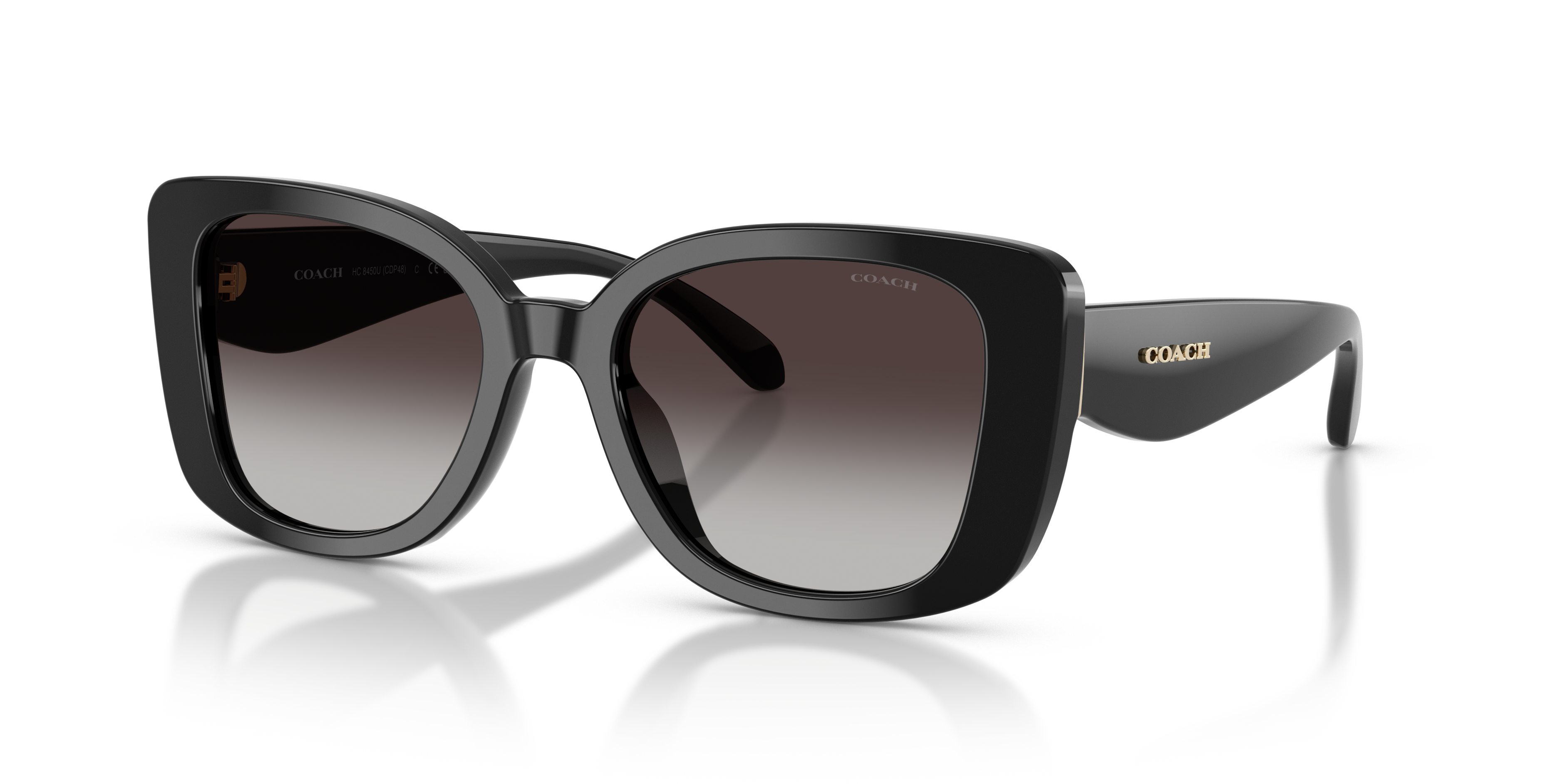 Coach HC8450U CDP48 Square Sunglasses - Grey