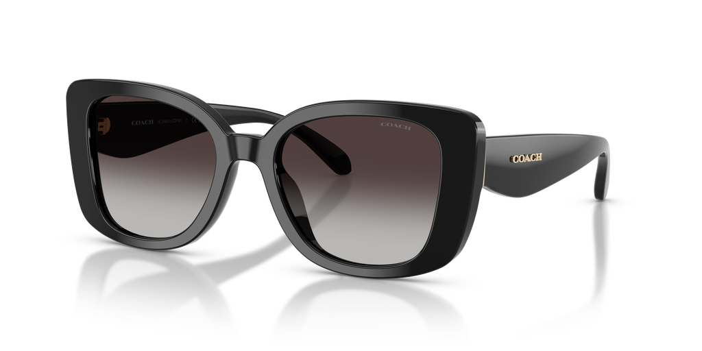 Coach HC8450U CDP48 Square Sunglasses - Black