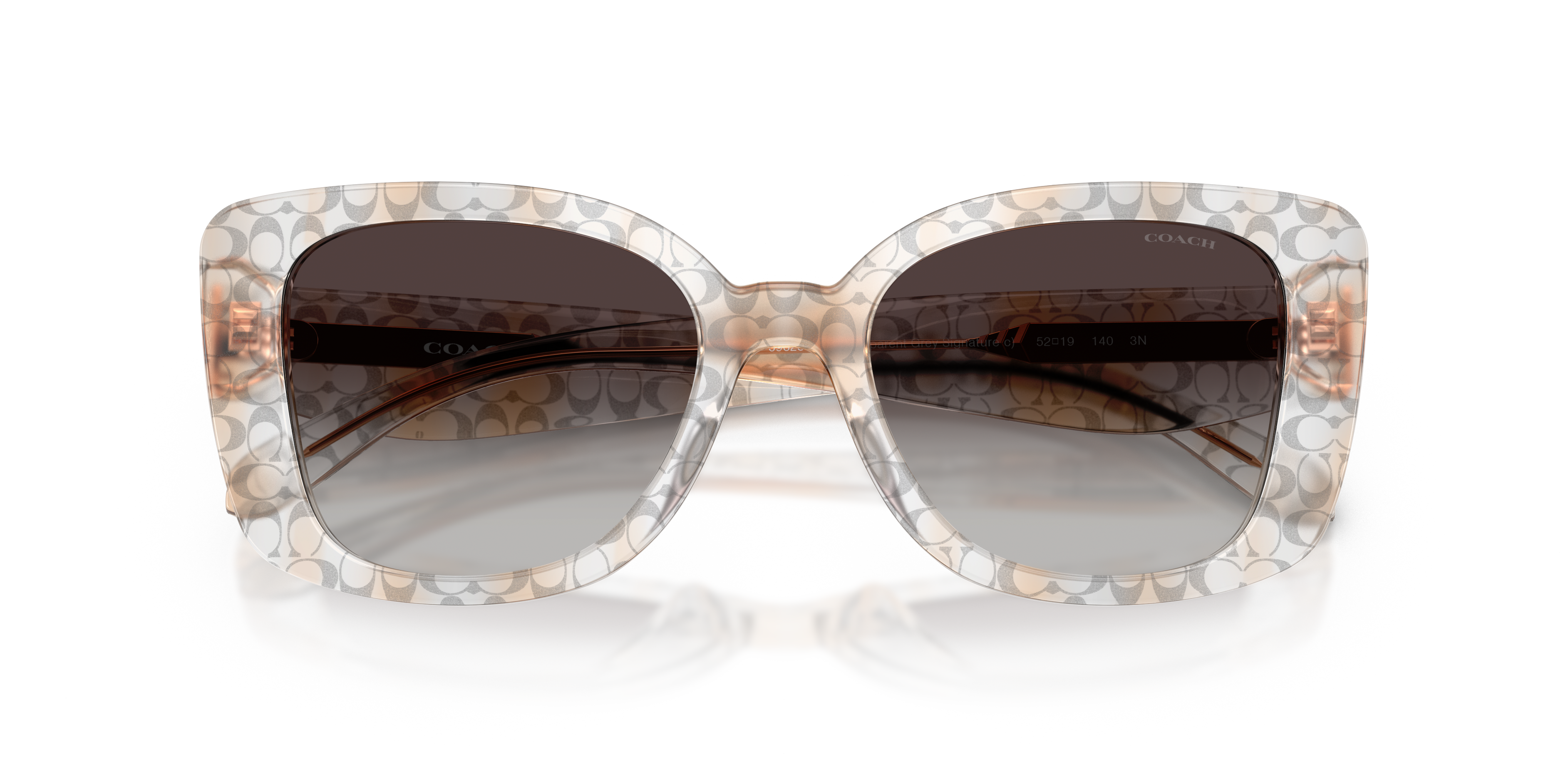 Coach HC8450U CDP48 Square Sunglasses - Black