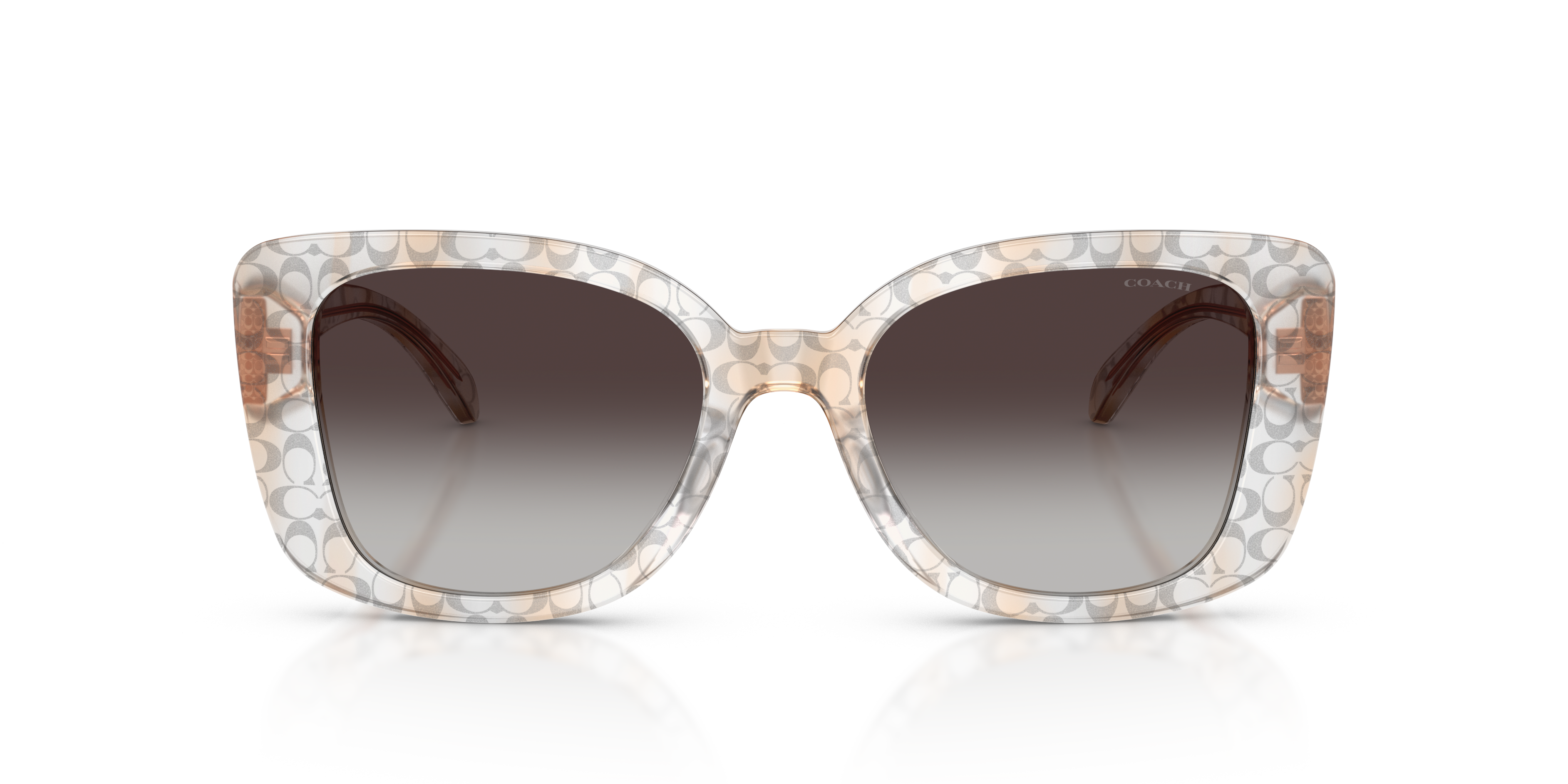 Coach HC8450U CDP48 Square Sunglasses - Grey