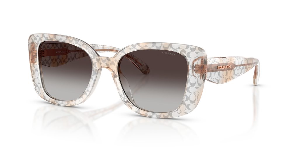 Coach HC8450U CDP48 Square Sunglasses - Grey